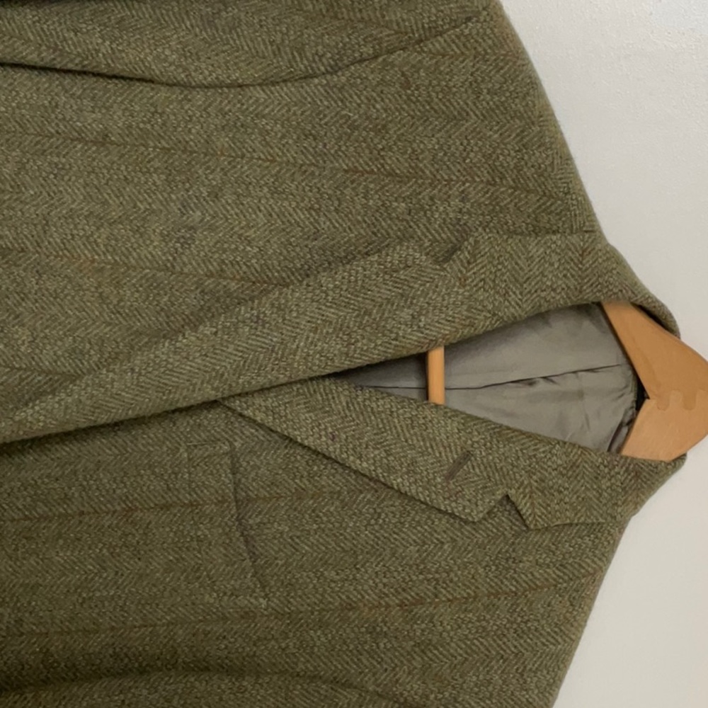 Ralph Lauren Green Tweed Blazer